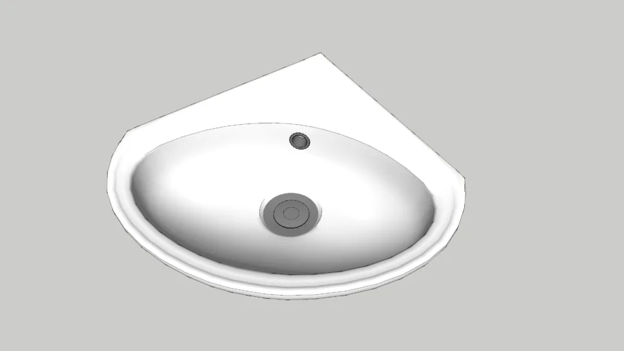 corner washbasin, Cersanit - Sigma 30