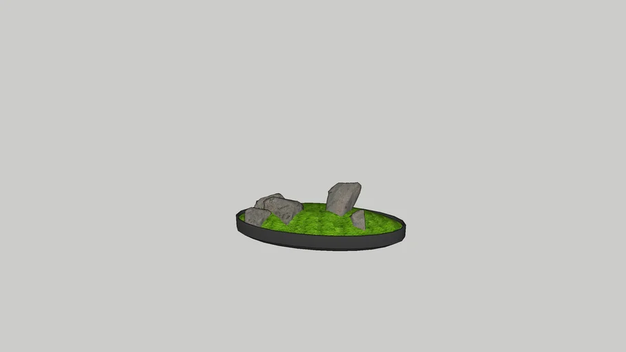 moss and stones