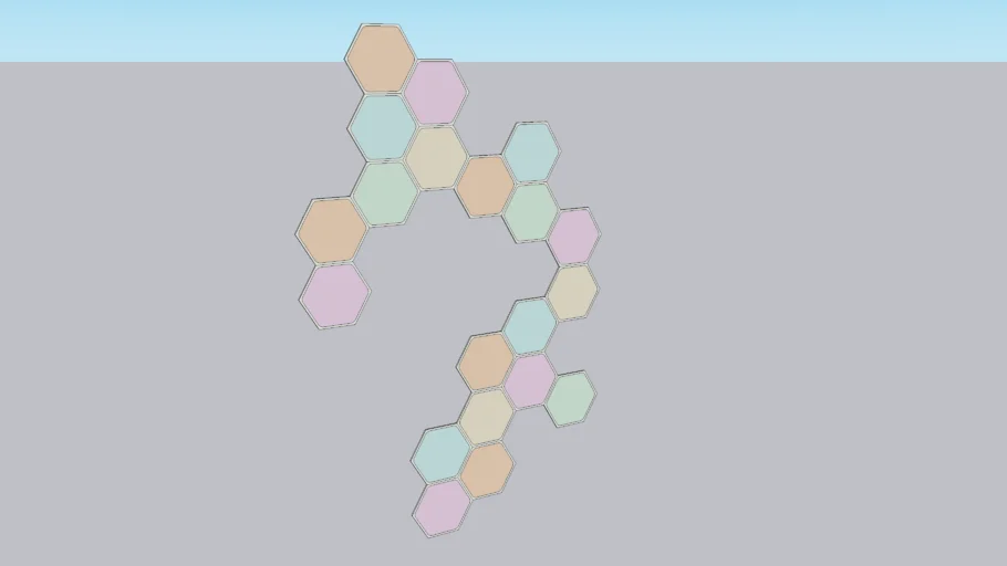 Hexagonal Modular Wall Light Panels