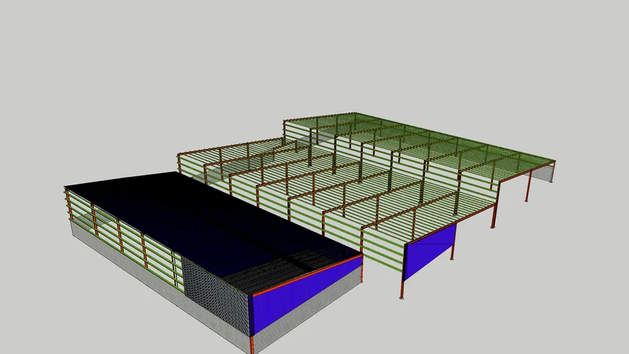 Mono Slope PEB Solar Panel Roof