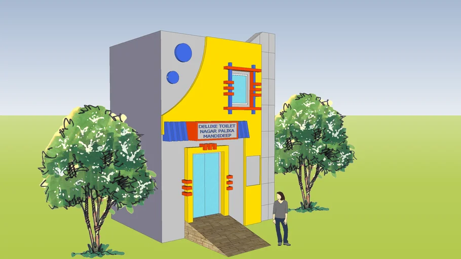 Public toilet at mandideep MP