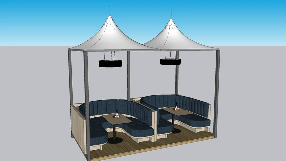 CANVAS ROOF TOP SEATING RESTRO