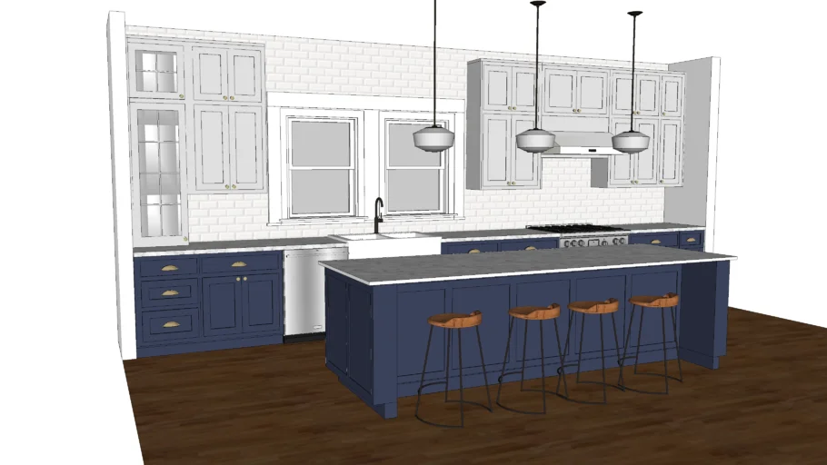 kitchen with island