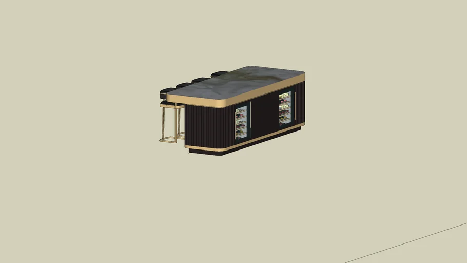 modern kitchen island