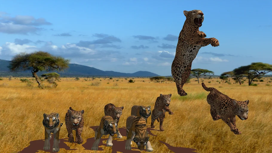 Tigers and jaguards