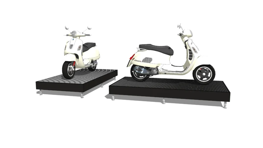 Showroom Motorbike Presentation Podium - retail