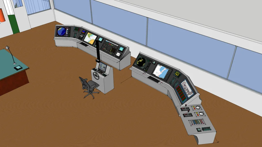 Radar and ECDIS table