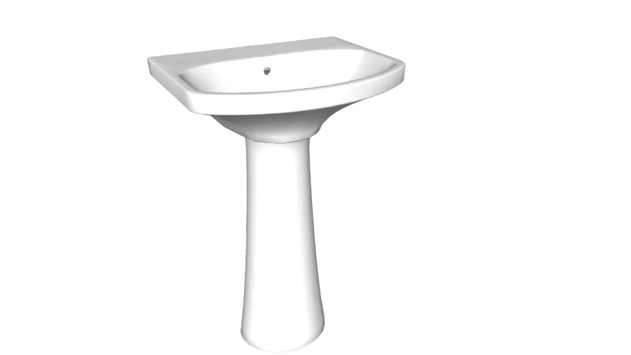 K-2362-1 Cimarron(R) Pedestal bathroom sink with single faucet hole