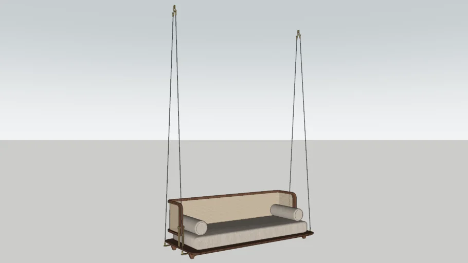 INDIAN WOODEN WITH RATTAN SWING