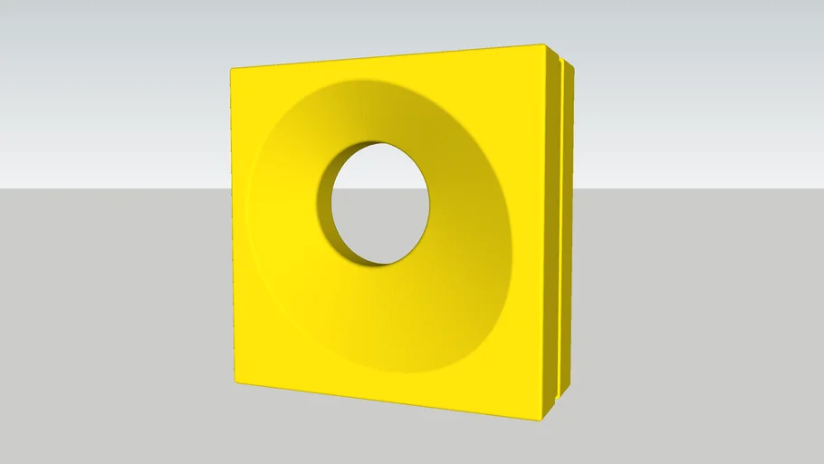 Cobogó Orvalho G Amarelo (elemento vazado 20x20cm) Burguina Cobogó