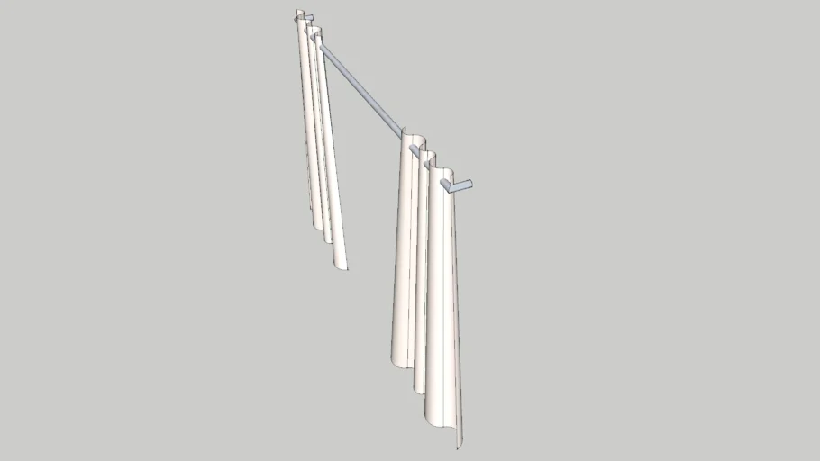 Curtain Rod with curtains