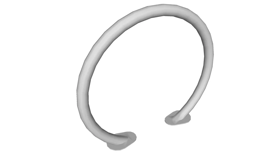 Tandem Stainless Steel Bike Rack, Surface Mount