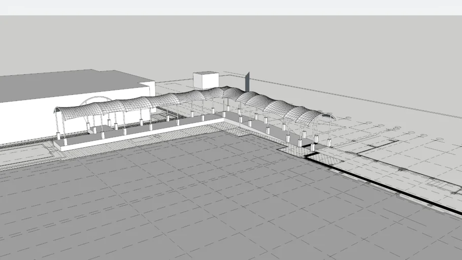 Canopy Membrane for Walkway