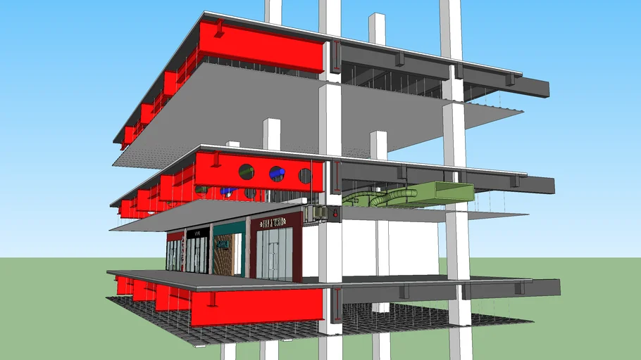 structural and MEP section + fire curtain