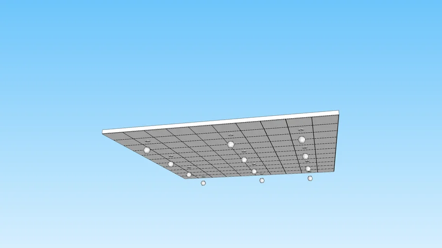 Acoustic ceiling grid w/ lights