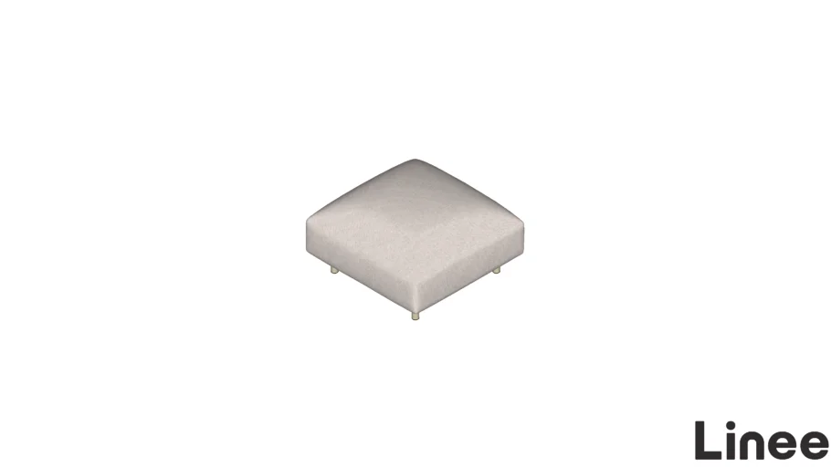 Módulo para sofá NU 80x80cm em ferro e estofado - LINEE