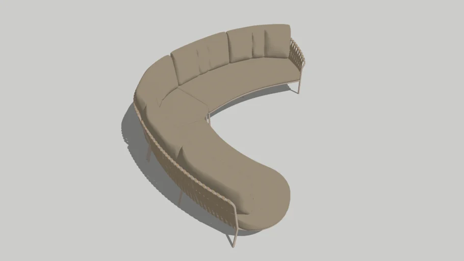 Comino modular corner sofa Organic shape - 4 Seasons Outdoor