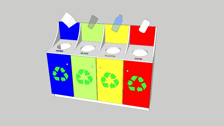 recycling bins