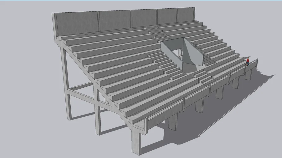 Tribuna para estadio