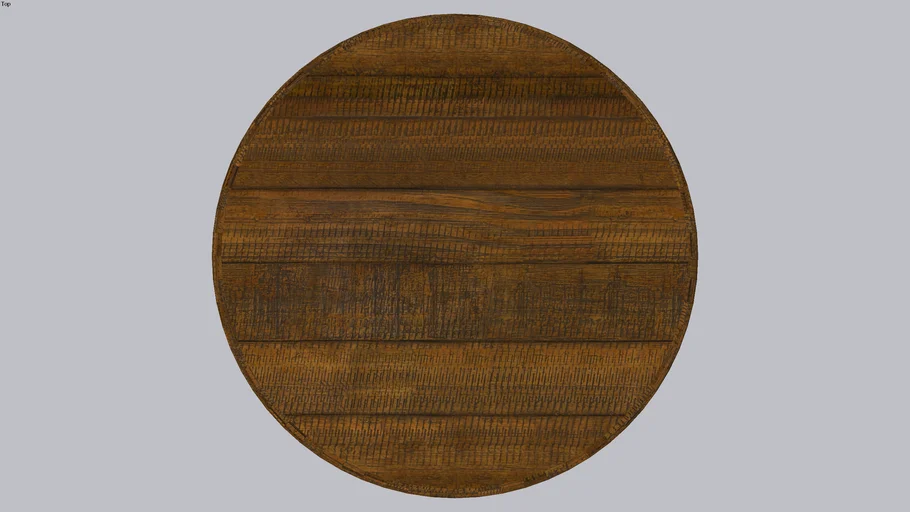 Mesa rustica redonda