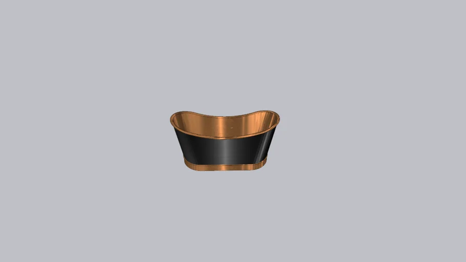 Signature Hardware Black Copper Tub