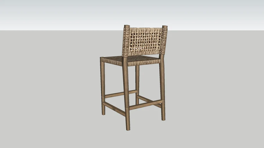 WOVEN STOOL RH