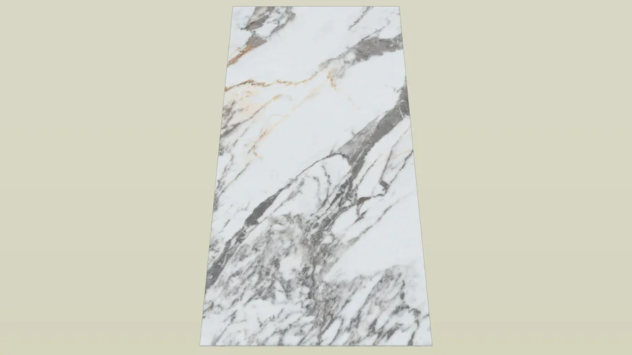 Porcelanato Esmaltado Blanco 60×120cm Borgo Gold Brillo