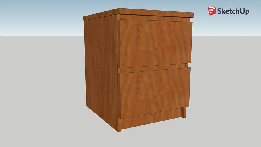 Ikea Malm nightstand 2-drawer chest