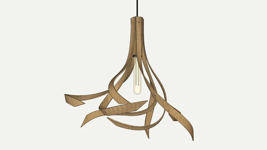 Suspension bois RÍZA - pendant light