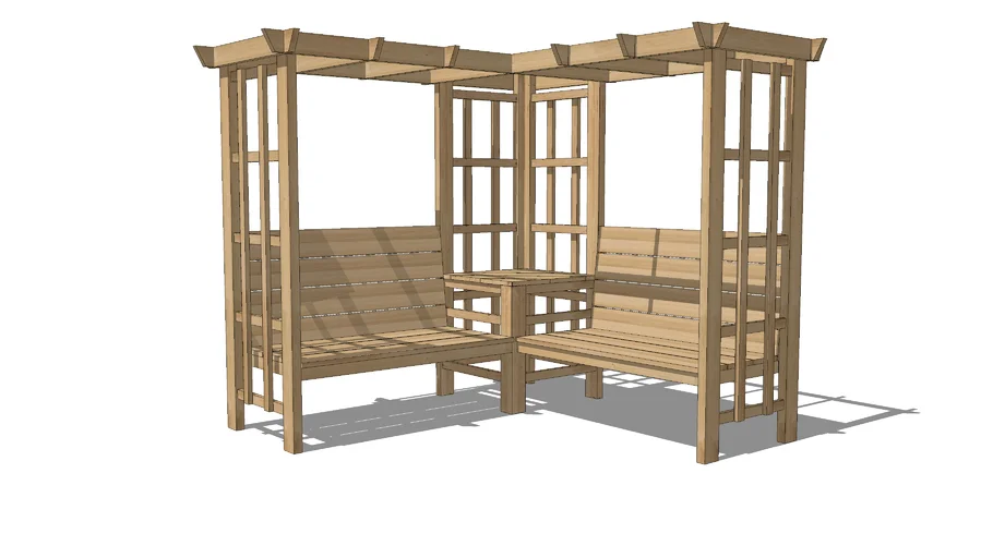 Large Corner Arbour seat