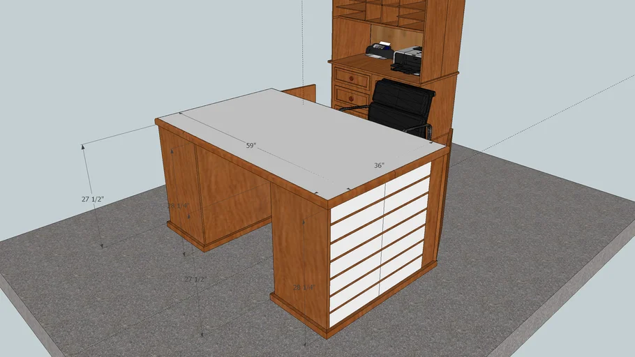 Scrapbook / sewing Desk