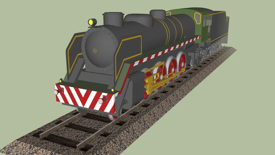 Steam Locomotive Mikado Alzira