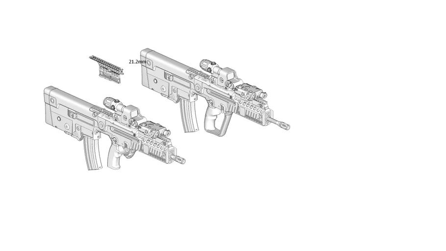 【TARKOV SPT mod】TAVOR X95 3D MODEL