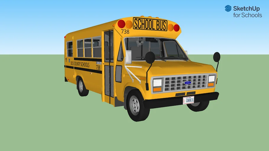 1991 Ford Corbeil HandiVan Bus 738