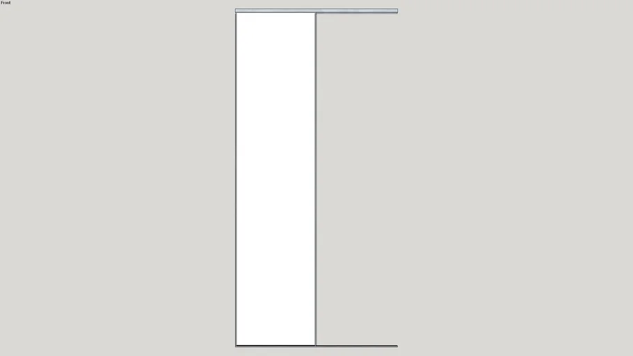 Porta deslizante Trilho Único Contour Dinâmica