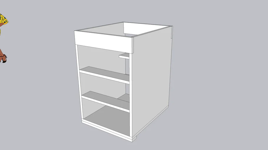Plano corte MDF 3 gavetas para cozinha