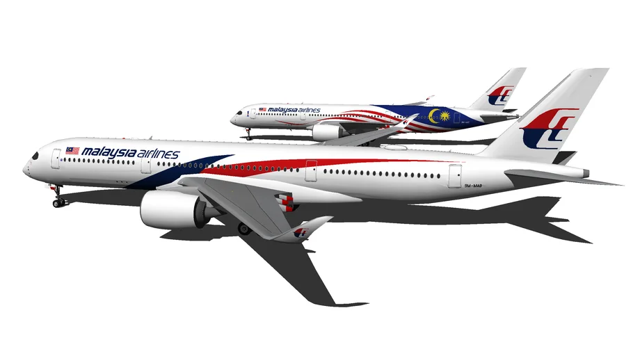 Malaysia Airlines Airbus A350-941 9M-MAB + 9M-MAC "Negaraku" Special Livery (2017) (Wi-Fi Dome)