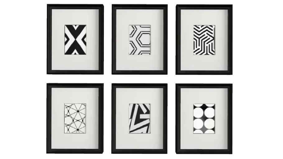 Calter 6 Piece Framed Art Set