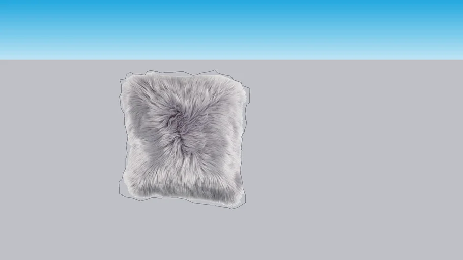fur pillow 2D