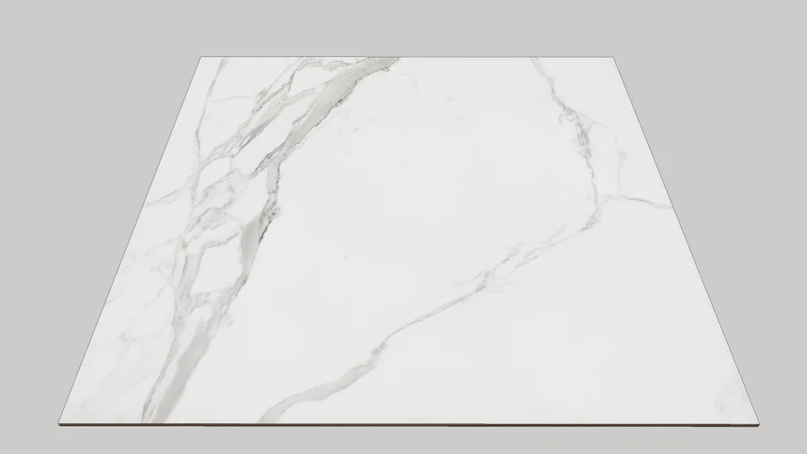Porcelanato Retificado Marmorizado Polido Pol Carrara (90X90Cm-1