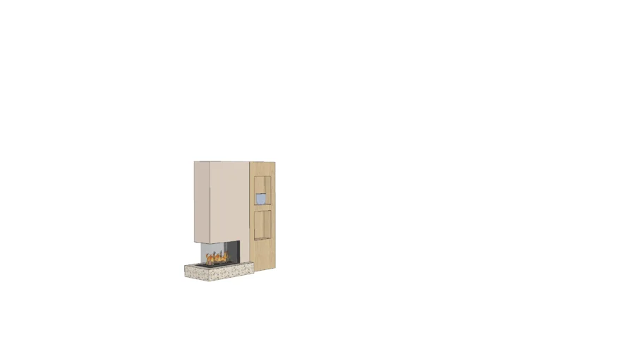 Roomdivider met kast Elufire