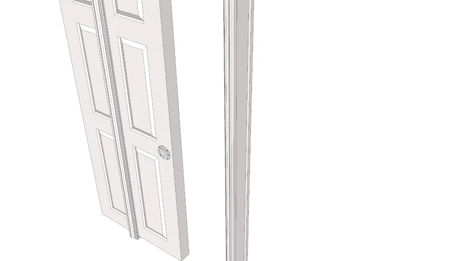 White Pocket Door