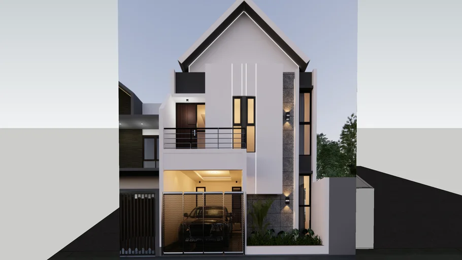 RUMAH SCANDINAVIAN 2 LANTAI 6X12 3
