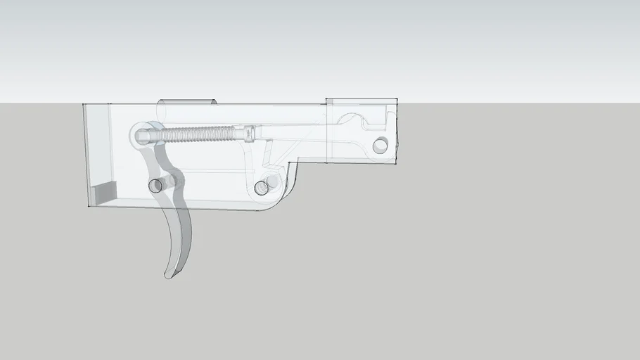 spearfishing trigger mechanism, metric, in mm,inverzni mehanizam,
