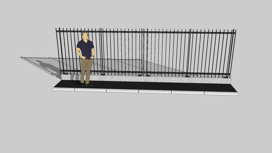 CLOTURE BARREAUX / STEEL FENCE