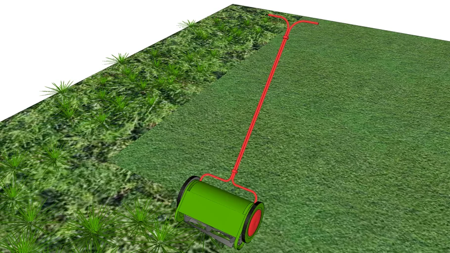 Old Timer's Lawnmower - 3D Challenge 256-Obsolete Technology
