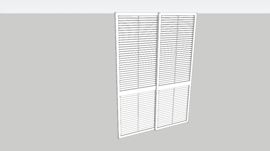 Porta com veneziana