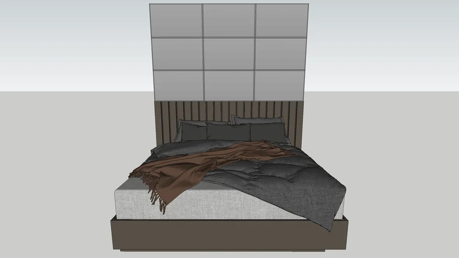 Cama King Size com cabeceira
