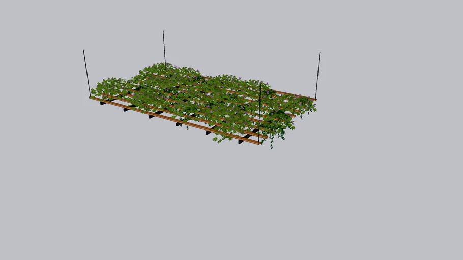 Suspended Trellis Planter