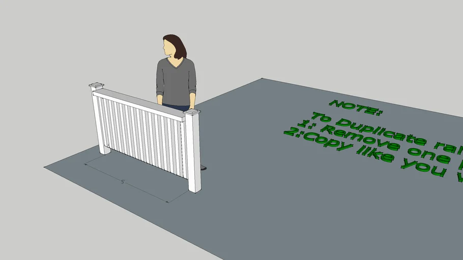 Deck Railing | 3D Warehouse